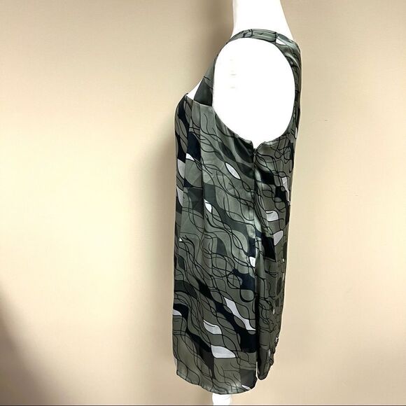 Benetton Art Deco sleeveless shift dress. Size XS - Picture 6 of 9